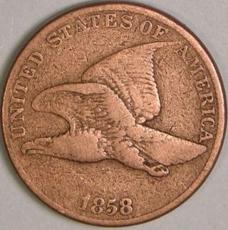 1858 Flying Eagle,  Large Letter,  Jc 42 photo