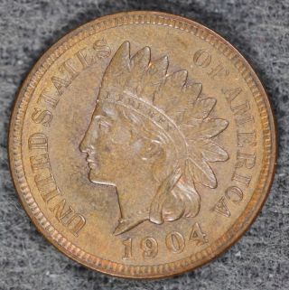 1904 Indian Cent - Gem Uncirculated Coin Low Reserve photo