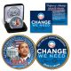 Barack Obama 2 - Sided Colorized - Jfk Gold Us Half Dollar With Velvet Gift Box Coins: US photo 1
