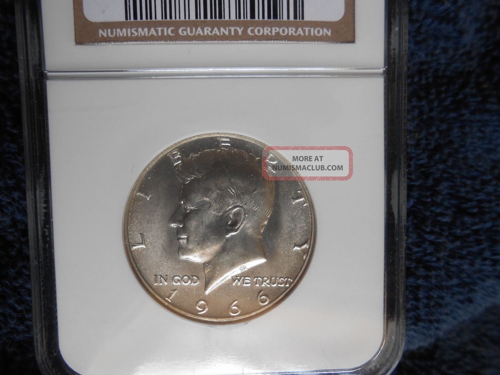 1966 Kennedy Half Dollar Ngc Certified Ms 66 Business Strike