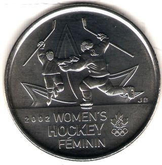 2009 Canada Uncirculated 25 Cent Commemorative Womens Hockey Quarer photo