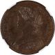 1861 Nova Scotia Cent 1c - Pattern Ns - 8 - Large Rosebud - Ngc Sp63bn - Rare Coins: Canada photo 2