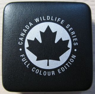 2011 $5 1oz.  9999 Silver Maple Leaf Sml Grizzly Bear Full Colour Canada photo