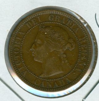 1888 Canada Large Cent Ef Plus Grade. photo