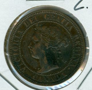 1896 Far - 6 Canada Large Cent Ef Grade. photo