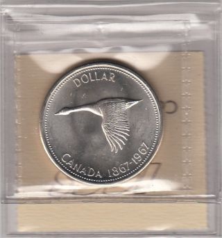 1967 1$ Centennial Silver Canada Iccs Kf264 Graded Ms62 photo