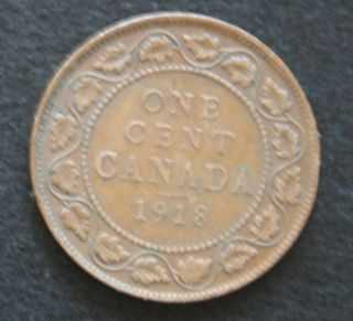 1918 Canada Large Cent Coin photo