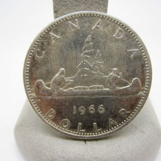 1966 Canadian Canada $1 One Silver Dollar Nr photo