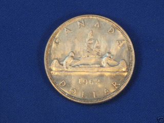 1962 Canada Silver Dollar T4908l photo