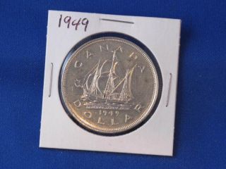 1949 Canada Silver Dollar George Vi Canadian B2816 photo