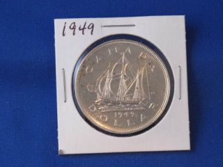 1949 Canada Silver Dollar George Vi Canadian B2815 photo