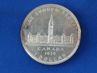 1939 Canada Silver Dollar B1070 photo