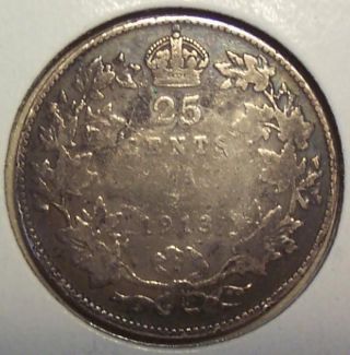 1913 Canada 25 Cents photo