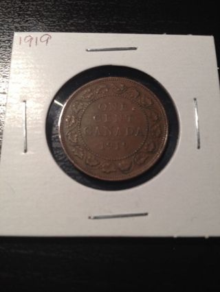 1919 Canadian Large Cent photo