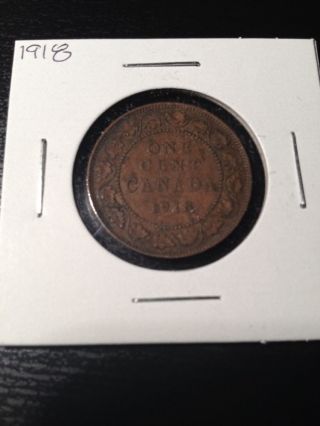 1918 Canadian Large Cent photo