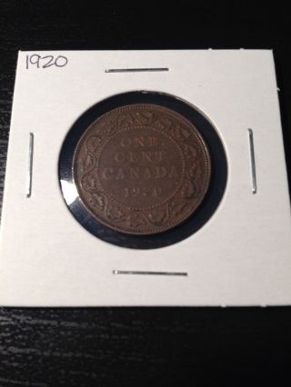 1920 Large Canadian Cent photo