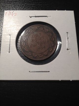 1916 Canadian Large Cent photo