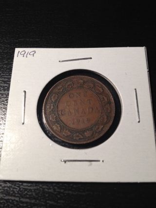 1919 Large Canadian Cent photo