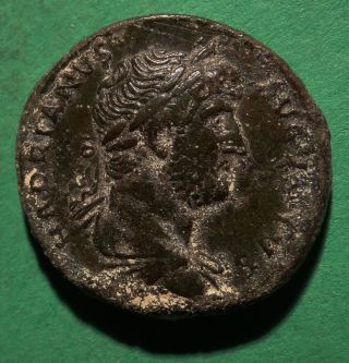 Tater Roman Imperial Ae As Coin Of Hadrian Roma photo