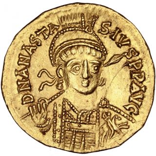 Bysantine Empire,  Anastase,  Solidus photo