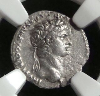 Roman Empire: Nero,  54 - 68 Ad. ,  Cappadocia,  Caesarea,  Ar Hemidrachm Ngc Xf photo