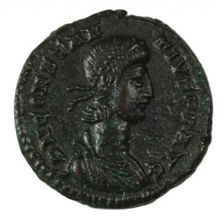 Constantius Ii Ae 1/2 Centenionolis 348 - 354 Ad Trier Ancient Roman Imperial Xf photo