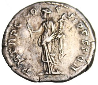 Gvf Trajan Silver Ar Denarius 