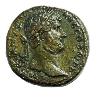 Hadrian Ae Sestertius 117 - 138 Ad Vf Ric.  750 Ancient Roman Empire photo