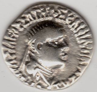 Rare Greek Silver Coin Bust Of Eudemus (v Rare) Alexander The Great Indo Greek photo