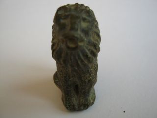Roman Bronze Figurine Depicting A Lion Mascot,  Ii - Ii Century A.  D. photo