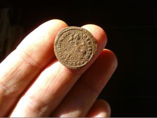 Constantinus I Ae 323 Ad; Sarmatia Devicta Lugdunum Gaul Ric Vii 214 Copper 20mm photo