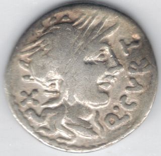 Tmm 116 - 115 Bc Roman Republic Denarius Curtius/salanas Fine Approx 18 - 19 Mm photo