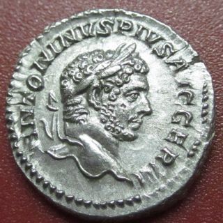 Caracalla In Rome Denarius Apollo Augustus Germanicus Emperor 