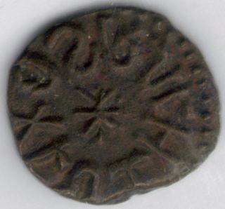 Tmm Cr;849 Ad Anglo Saxon Ae Sceat Of Osbert Ef Corr.  S869 Approx 11 - 12mm photo