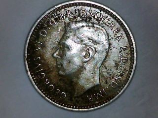 Please L@@k Austraila 1942 Silver Three Pence photo