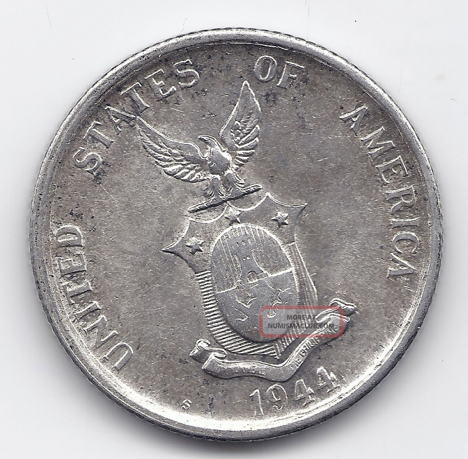 Us Philippines 1944 S Silver Half Dollar 90% Silver Half Dollar Ww2 Usa Minted Philippines photo