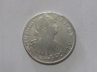 Early America 1797 Spanish Silver 8 Reales (fri) photo