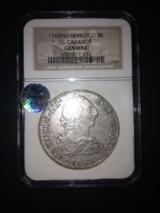 1783 Cazador Shipwreck Silver Coin photo