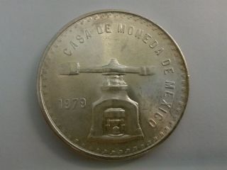 1979 Casa De Moneda De Mexico One Troy Ounce Sterling Silver Coin photo