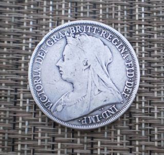 1893 Great Britain Crown - Sterling Silver - photo