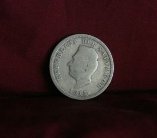 5 Centavos El Salvador 1915 World Coin Km129 Francisco Morazan Central America photo