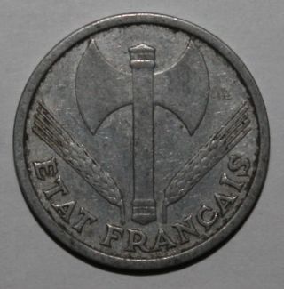 1 Franc Coin - 1942 - Vichy French State - Km 902 - France - World War Ii photo