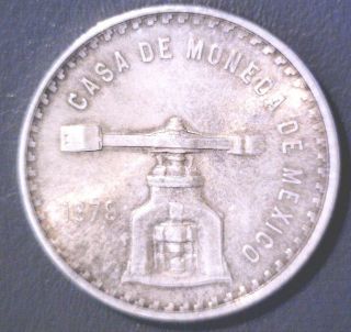 1979 Mexico 1 Ounce Of Pure Silver Coin Onza De Plata Pura 33.  62 Grams Total Wt. photo