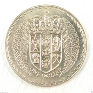 Zealand Dollar Coin,  1971,  Unc photo