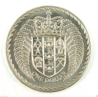 Zealand Dollar Coin,  1972,  Unc photo
