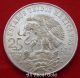 Silver Coin 1968 Mexico $25 Pesos Olympics Asw.  5209 Aztec Dancer Eagle Au/bu Mexico photo 3