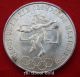 Silver Coin 1968 Mexico $25 Pesos Olympics Asw.  5209 Aztec Dancer Eagle Au/bu Mexico photo 8