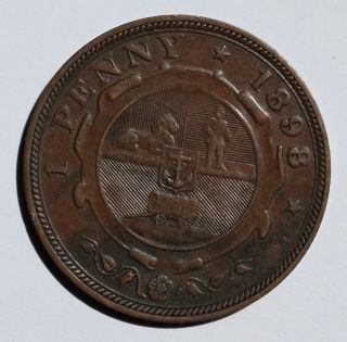 South Africa 1 Penny,  1898 photo