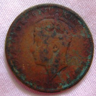 1938 Jamaica Half Penny Low Mintage Coin King George Vi Emperor. photo