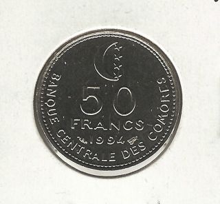 Comoros 50 Francs,  1994 photo